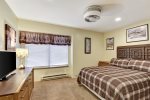 Mammoth Lakes Condo Rental Sunshine Village 148 Master bedroom has 1 flat screen TV
